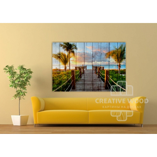 Картины в интерьере артикул Природа - Тропики, Природа, Creative Wood